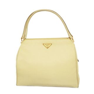 プラダ(PRADA)の★SALE 【4hd4596】プラダ ハンドバッグ/ナイロン/アイボリー/ゴールド金具 【中古】 レディース(ハンドバッグ)