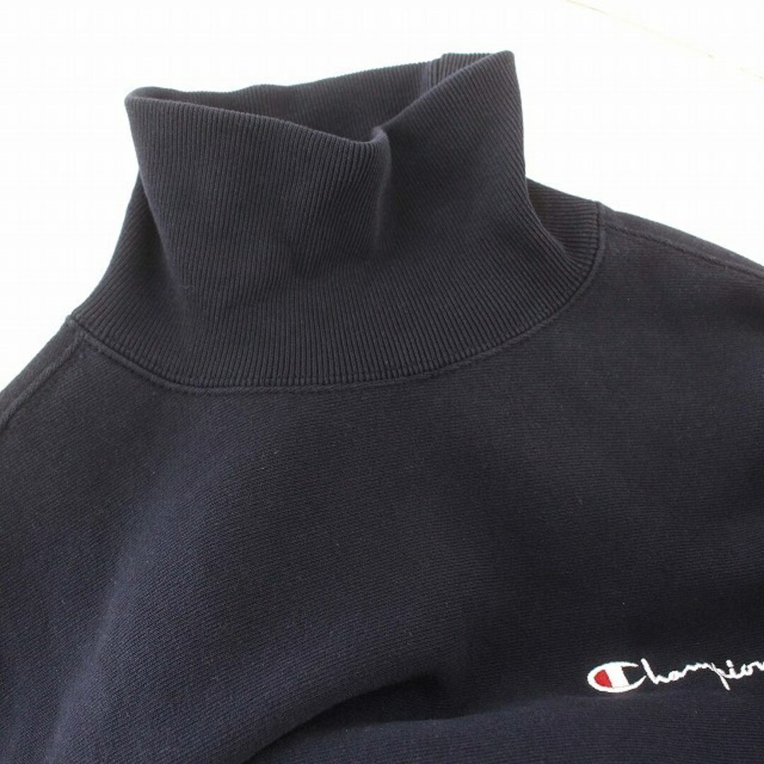 Champion(チャンピオン)のチャンピオン CHAMPION スウェット ハイネックトレーナー M ネイビー メンズのトップス(その他)の商品写真