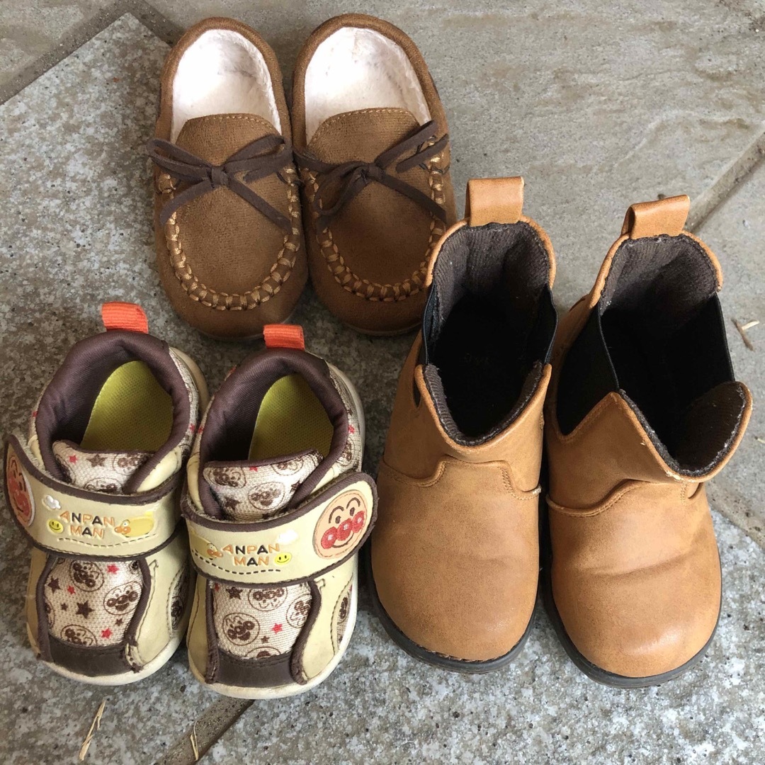 子供靴３足 キッズ/ベビー/マタニティのベビー靴/シューズ(~14cm)(スニーカー)の商品写真