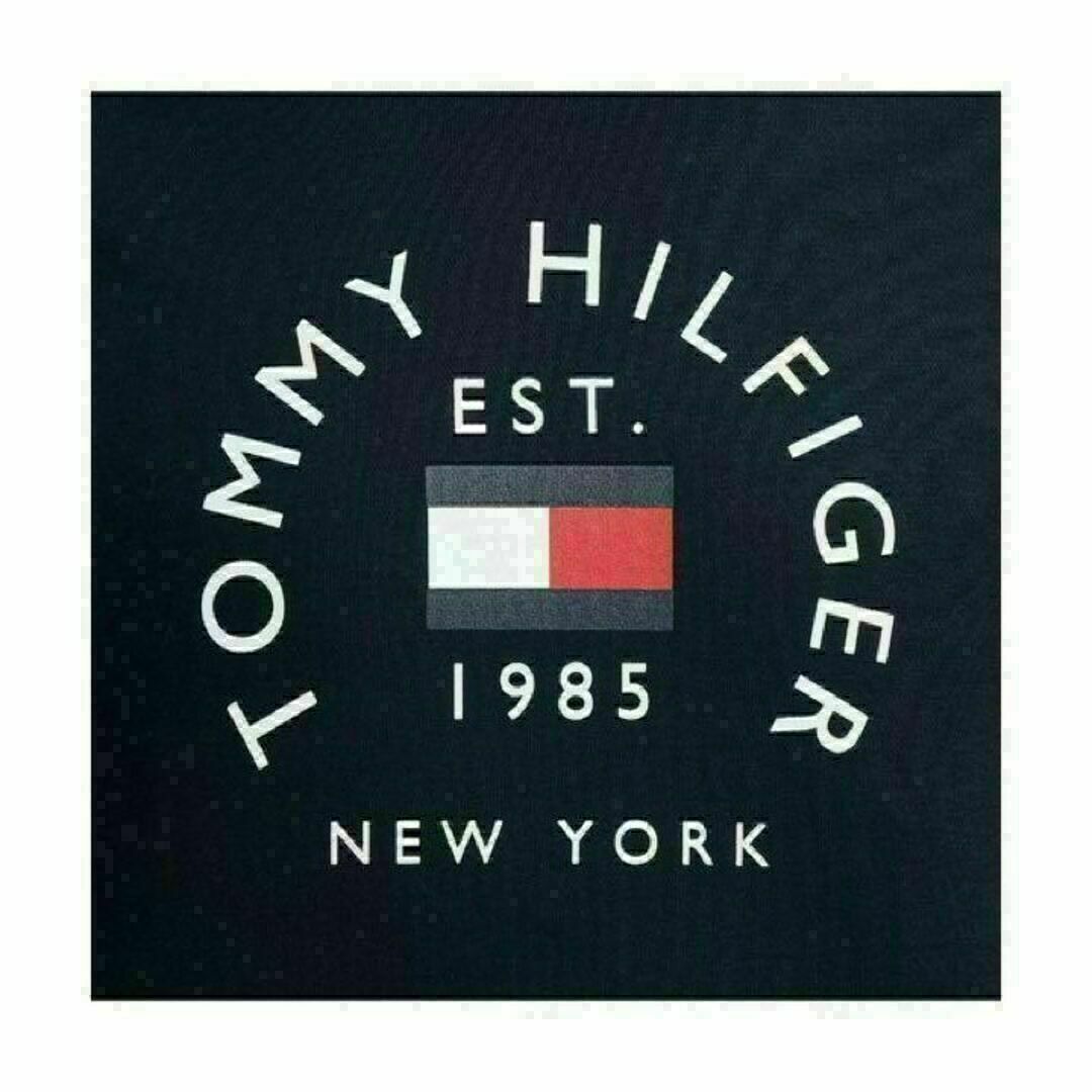 TOMMY HILFIGER(トミーヒルフィガー)のTOMMY HILFIGER アーチロゴフーディ　ネイビー　M メンズのトップス(パーカー)の商品写真