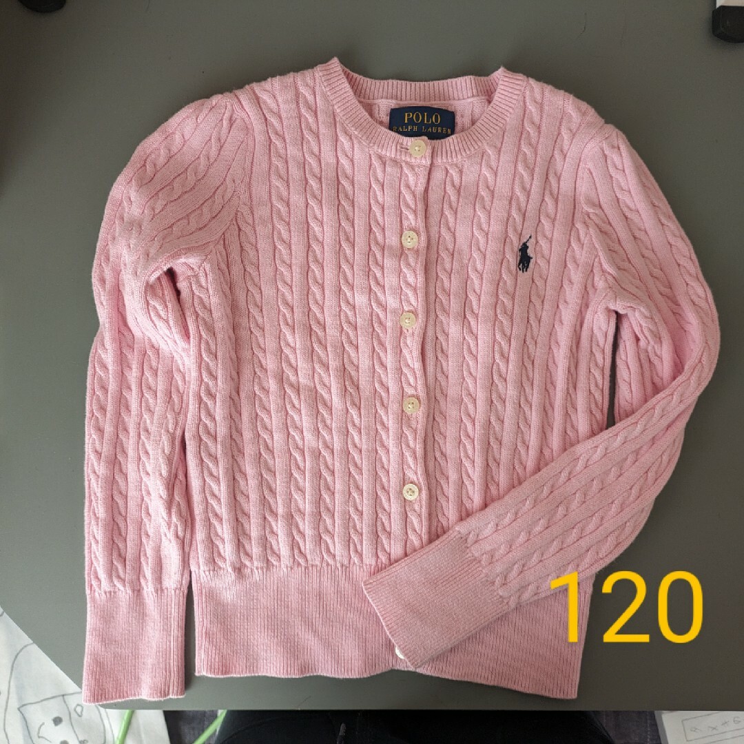 POLO RALPH LAUREN(ポロラルフローレン)のラルフ　ローレン  ポロ　カーディガン　6 キッズ/ベビー/マタニティのキッズ服女の子用(90cm~)(カーディガン)の商品写真