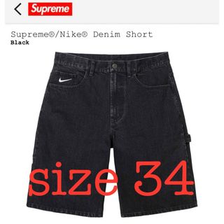 シュプリーム(Supreme)の【黒34】Supreme® / Nike® Denim Short デニム(デニム/ジーンズ)