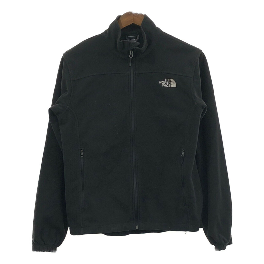 THE NORTH FACE(ザノースフェイス)のTHE NORTH FACE ノースフェイス フルジップフリースジャケット アウトドア ブラック (メンズ S) 中古 古着 Q4393 メンズのジャケット/アウター(その他)の商品写真