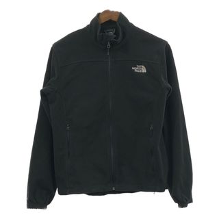 ザノースフェイス(THE NORTH FACE)のTHE NORTH FACE ノースフェイス フルジップフリースジャケット アウトドア ブラック (メンズ S) 中古 古着 Q4393(その他)