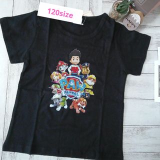 パウパトロール Tシャツ 半袖 120 BLACK Part2(Tシャツ/カットソー)