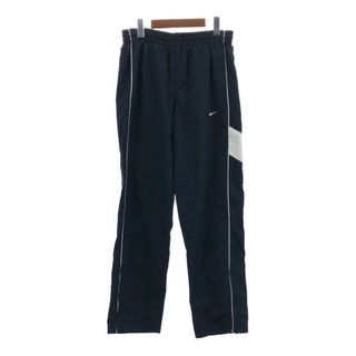 ナイキ(NIKE)のNIKE ナイキ ジャージ トラックパンツ スポーツ ワンポイント ネイビー (メンズ M) 中古 古着 Q4395(その他)