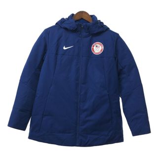 ナイキ(NIKE)のNIKE ナイキ オリンピック USAチーム ダウンジャケット スポーツ 防寒 ブルー (メンズ M) 中古 古着 Q4429(スタジャン)