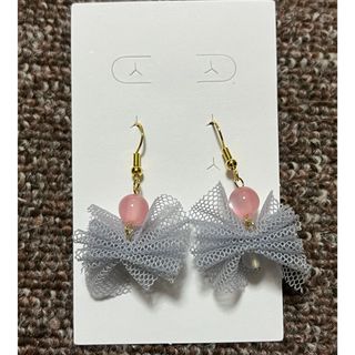 ハンドメイド ピアス フリル(ピアス)