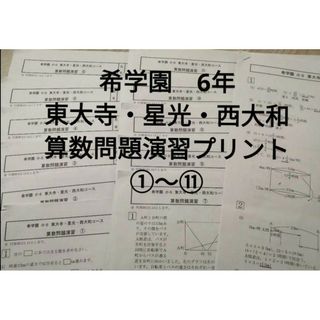 希学園　6年　志望校別特訓　東大寺　星光　西大和　算数問題演習(語学/参考書)