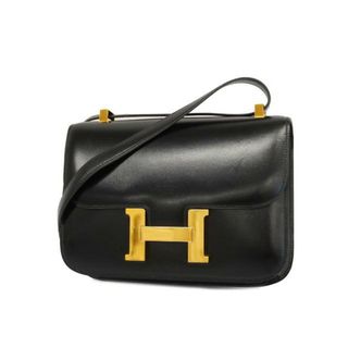 Hermes - 【4hd4789】エルメス ショルダーバッグ/コンスタンス23/〇J刻印/ボックスカーフ/ブラック/ゴールド金具 【中古】 レディース