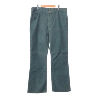 リーバイス(Levi's)の80年代 USA製 Levi's リーバイス 646-1532 ブーツカット コーデュロイパンツ アメカジ グリーン (メンズ) 中古 古着 Q4434(その他)