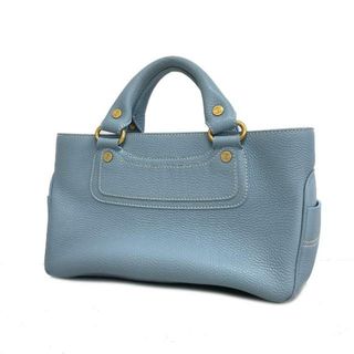 セリーヌ(celine)の【4hd4750】セリーヌ ハンドバッグ/ブギーバッグ/レザー/ライトブルー/ゴールド金具 【中古】 レディース(ハンドバッグ)