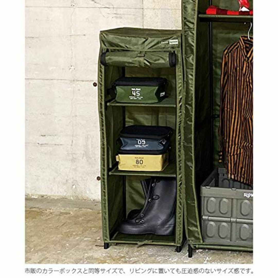 【色: ブラック】スロウワー ハンガーラック ROOL-UP SHELFRACK インテリア/住まい/日用品の収納家具(その他)の商品写真