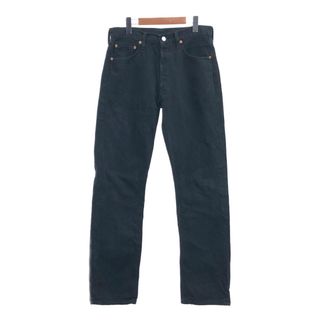 リーバイス(Levi's)の90年代 フランス製 Levi's リーバイス 501 デニムパンツ アメカジ ブラック (メンズ W32 L34) 中古 古着 Q4442(デニム/ジーンズ)