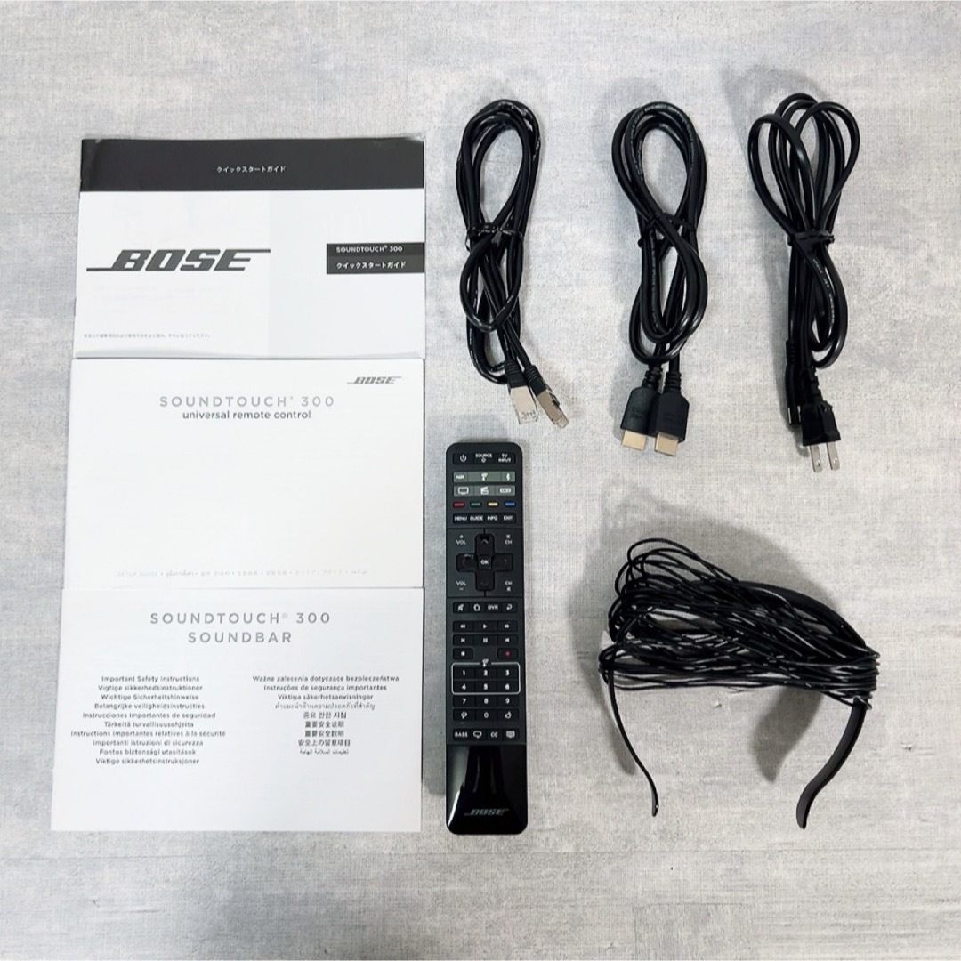 BOSE(ボーズ)のZ067 BOSE SoundTouch 300 soundbar ワイヤレス スマホ/家電/カメラのオーディオ機器(スピーカー)の商品写真