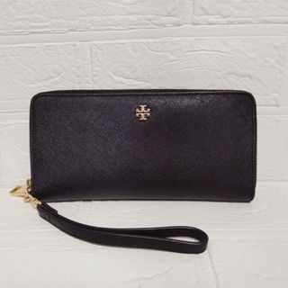 トリーバーチ(Tory Burch)の美品　TORY BURCH　長財布　レザー　黒(財布)