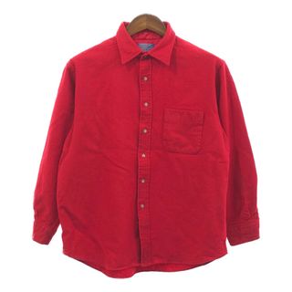 ペンドルトン(PENDLETON)の70年代 USA製 PENDLETON ペンドルトン ウールシャツ アメカジ ヴィンテージ レッド (メンズ XL) 中古 古着 Q4488(シャツ)