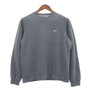 ナイキ(NIKE)のNIKE ナイキ スウェット トレーナー スポーツ ワンポイントロゴ グレー (メンズ M) 中古 古着 Q4492(スウェット)