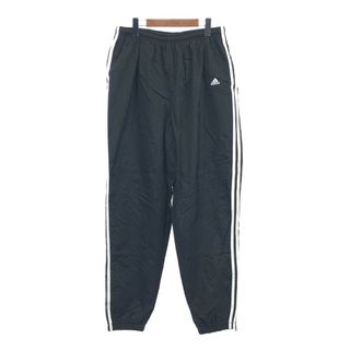 アディダス(adidas)の90年代 adidas アディダス ナイロン トラックパンツ スポーツ ワンポイント ブラック (メンズ XL) 中古 古着 Q4479(その他)