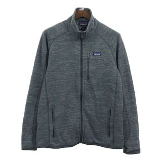 パタゴニア(patagonia)のpatagonia パタゴニア ベターセーター フリースジャケット アウトドア ワンポイント グレー (メンズ L) 中古 古着 Q4515(その他)