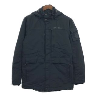 エディーバウアー(Eddie Bauer)のEddie Bauer エディーバウアー WEATHEREDGE マウンテンパーカー アウトドア ブラック (メンズ M) 中古 古着 Q4517(マウンテンパーカー)