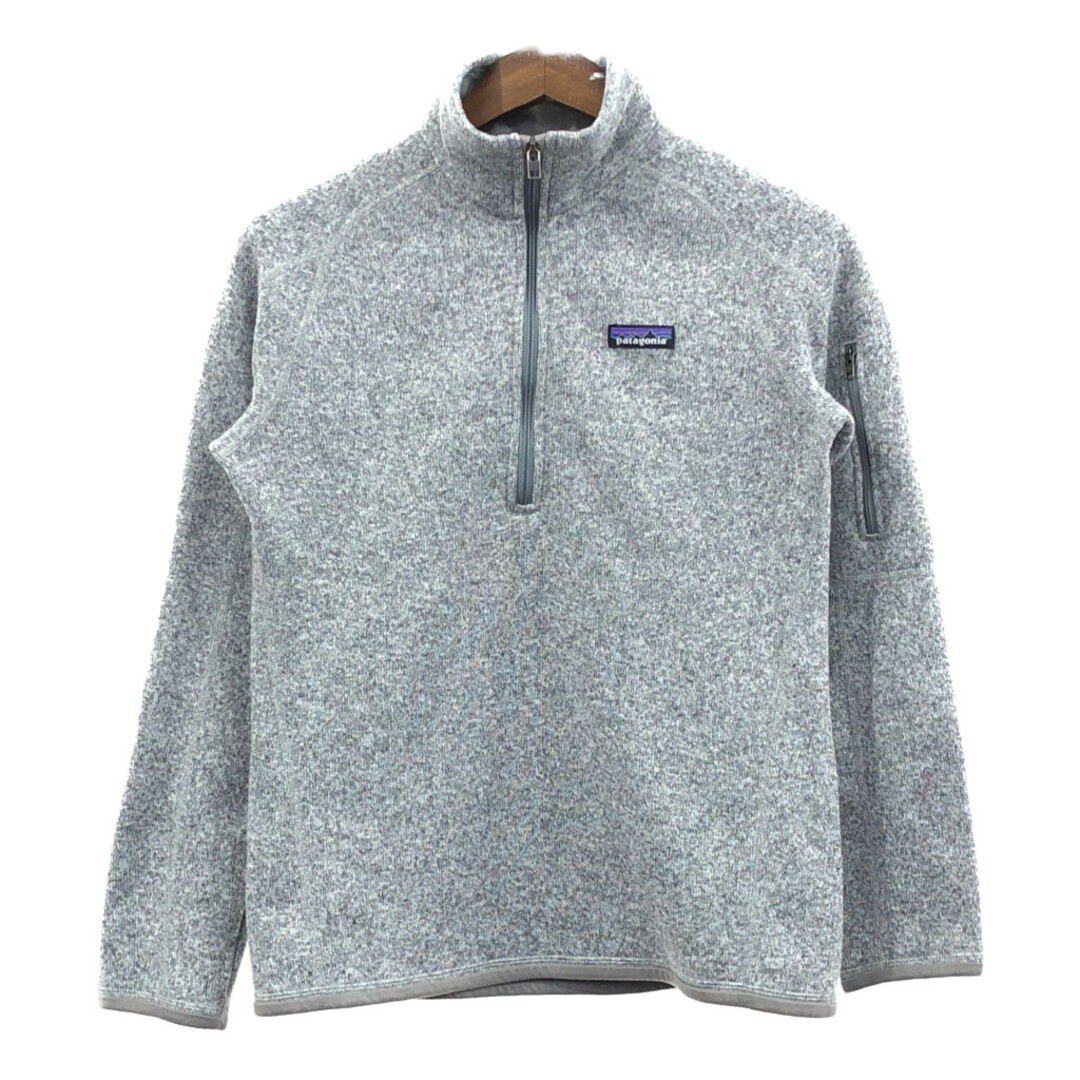 patagonia(パタゴニア)のpatagonia パタゴニア ハーフジップ ベターセーター フリースジャケット アウトドア グレー (メンズ M) 中古 古着 Q4527 メンズのジャケット/アウター(その他)の商品写真