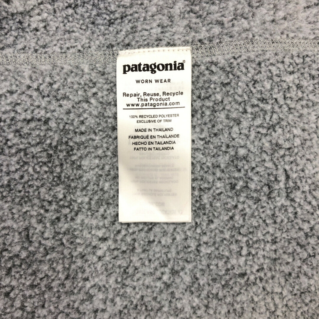 patagonia(パタゴニア)のpatagonia パタゴニア ハーフジップ ベターセーター フリースジャケット アウトドア グレー (メンズ M) 中古 古着 Q4527 メンズのジャケット/アウター(その他)の商品写真