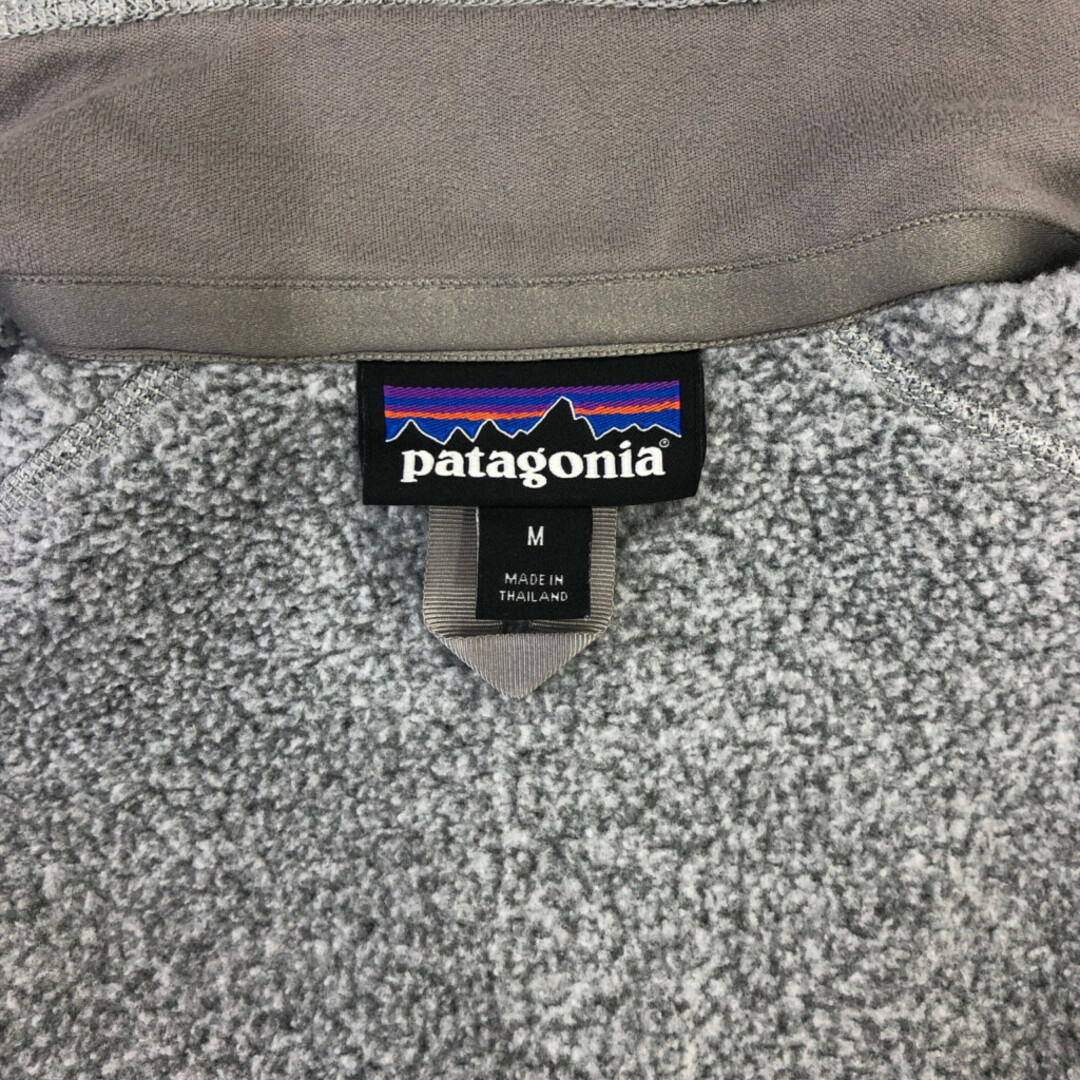 patagonia(パタゴニア)のpatagonia パタゴニア ハーフジップ ベターセーター フリースジャケット アウトドア グレー (メンズ M) 中古 古着 Q4527 メンズのジャケット/アウター(その他)の商品写真