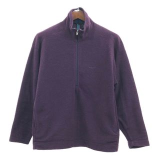 パタゴニア(patagonia)の2000年代～ patagonia パタゴニア ハーフジップ フリースジャケット アウトドア パープル (メンズ L) 中古 古着 Q4543(その他)