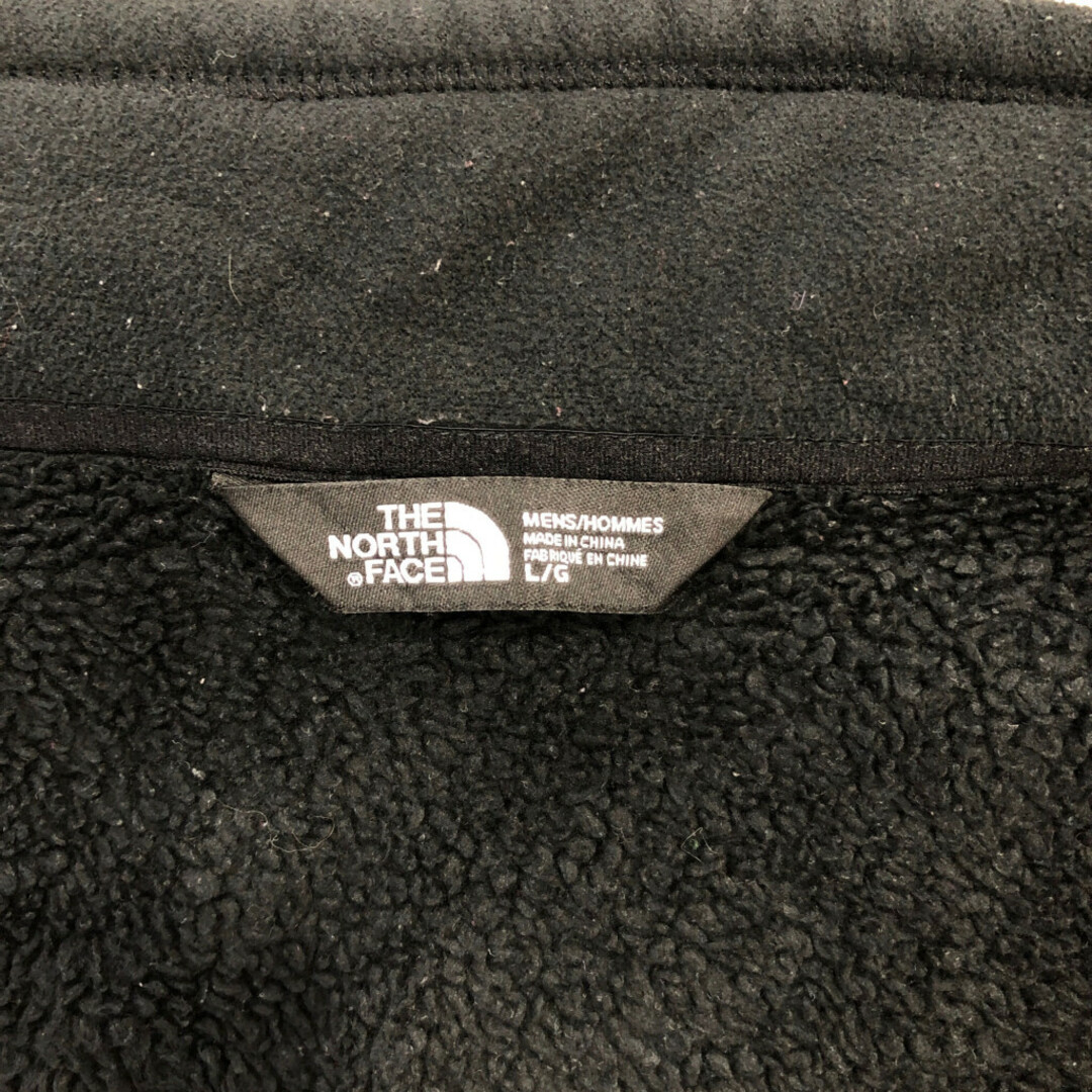 THE NORTH FACE(ザノースフェイス)のTHE NORTH FACE ノースフェイス フリースジャケット アウトドア ブラック (メンズ) 中古 古着 Q4545 メンズのジャケット/アウター(その他)の商品写真