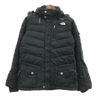 ザノースフェイス(THE NORTH FACE)のTHE NORTH FACE ノースフェイス ダウンジャケット アウトドア 防寒 600フィル ブラック (レディース L) 中古 古着 Q4568(ダウンジャケット)