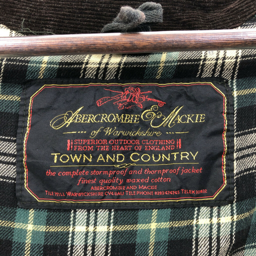 70年代 ABERCROMBIE&MACKIE オイルドジャケット オリーブ (メンズ L相当) 中古 古着 Q4578 メンズのジャケット/アウター(その他)の商品写真