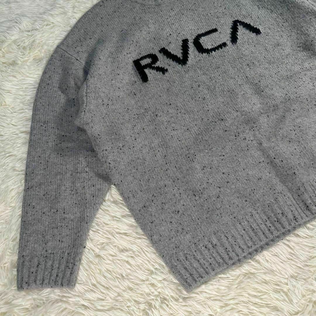 新品 RVCA ルーカ ニット セーター ルーズシルエット グレー L メンズのトップス(ニット/セーター)の商品写真