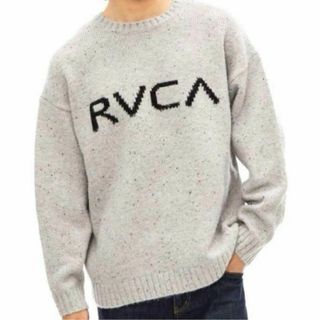 新品 RVCA ルーカ ニット セーター ルーズシルエット グレー L(ニット/セーター)