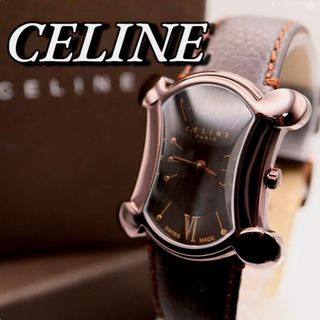 美品 CELINE トリオンフ マカダム 箱付き レディース腕時計 436