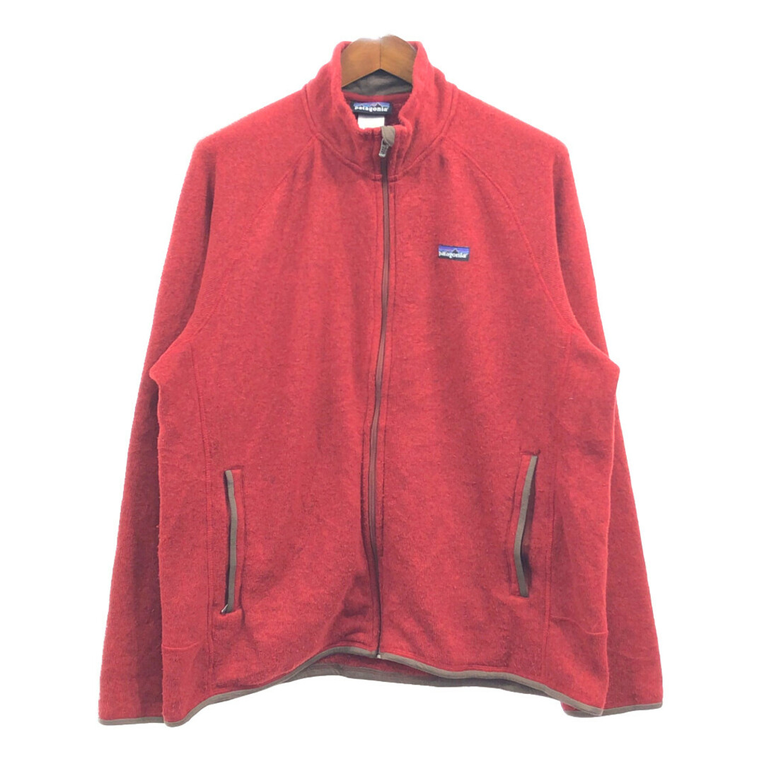 patagonia(パタゴニア)のpatagonia パタゴニア フルジップ ベターセーター フリースジャケット アウトドア レッド (メンズ XL) 中古 古着 Q4596 メンズのジャケット/アウター(その他)の商品写真