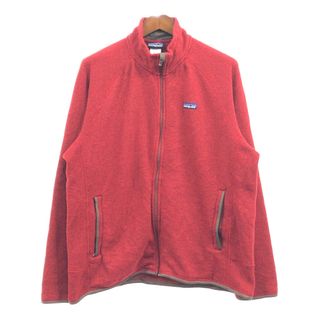 パタゴニア(patagonia)のpatagonia パタゴニア フルジップ ベターセーター フリースジャケット アウトドア レッド (メンズ XL) 中古 古着 Q4596(その他)