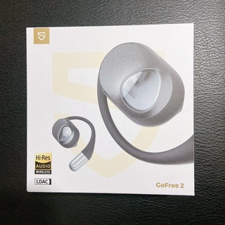 SOUNDPEATS GoFree2 ワイヤレスイヤホン 耳掛け式 ハイレゾ 黒(ヘッドフォン/イヤフォン)