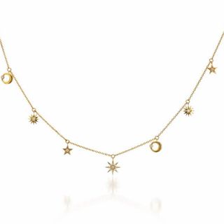 スタージュエリー(STAR JEWELRY)のスタージュエリー　moon&sunネックレス(ネックレス)