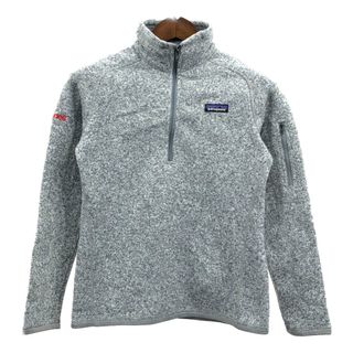 パタゴニア(patagonia)のpatagonia パタゴニア ハーフジップ ベターセーター フリースジャケット アウトドア 企業ロゴ グレー (メンズ S) 中古 古着 Q4599(その他)