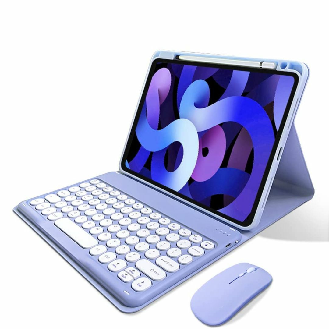【サイズ:iPadAir5/iPadAir4/iPadPro11_色:紫】マウス スマホ/家電/カメラのPC/タブレット(タブレット)の商品写真