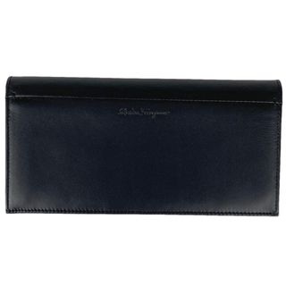 サルヴァトーレフェラガモ(Salvatore Ferragamo)のサルヴァトーレフェラガモ ロゴ 二つ折り 長財布 レディース 【中古】(財布)