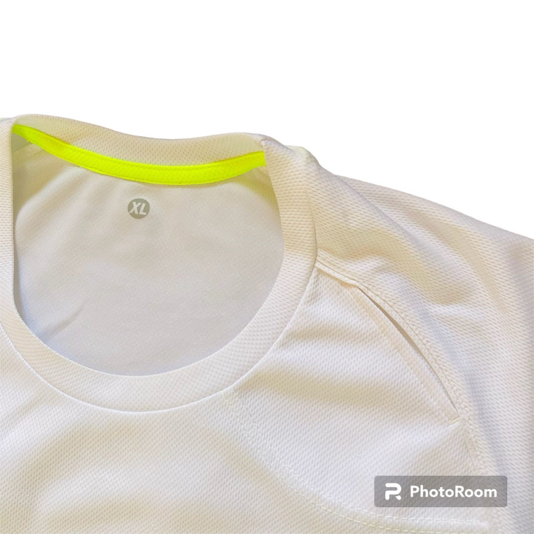 GU(ジーユー)のGU メンズ　トレーニングシャツ　スポーツ　Tシャツ　即乾　メッシュ　半袖　XL メンズのトップス(Tシャツ/カットソー(半袖/袖なし))の商品写真