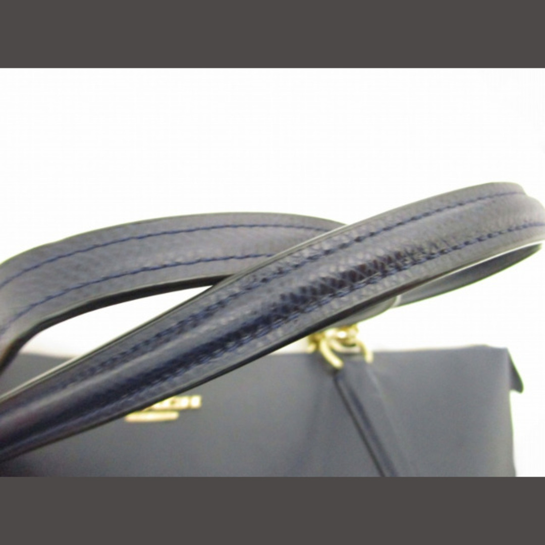 COACH(コーチ)のコーチ レザー トートバッグ 金金具 A4収納可能 ネイビー ■GY14 レディースのバッグ(トートバッグ)の商品写真
