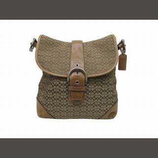 コーチ(COACH)のコーチ COACH OLD シグネチャー ショルダーバッグ 茶色 ■GY14(ショルダーバッグ)