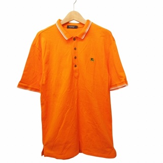 バーバリーブラックレーベル(BURBERRY BLACK LABEL)のバーバリーブラックレーベル ポロシャツ 半袖 ロゴ オレンジ 3  ■GY14(ポロシャツ)