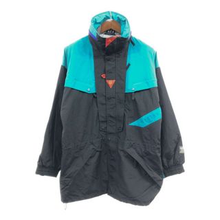 ヘリーハンセン(HELLY HANSEN)の90年代 HELLY HANSEN ヘリーハンセン equipe スキージャケット アウトドア スノースポーツ ブラック (メンズ M) 中古 古着 Q4638(その他)