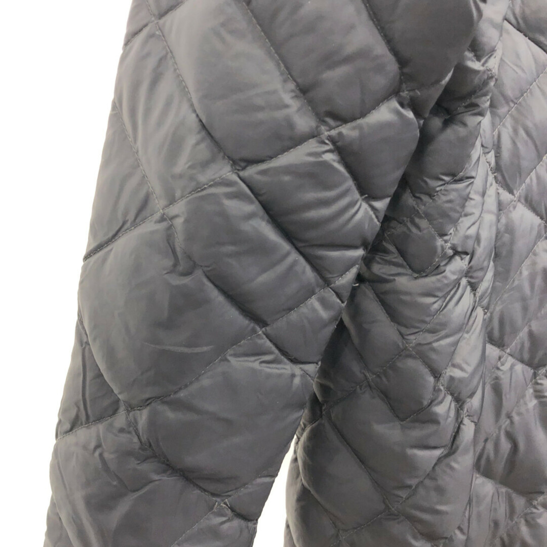 THE NORTH FACE(ザノースフェイス)のTHE NORTH FACE ノースフェイス キルティング ダウンコート アウトドア 防寒 550フィル ブラック (レディース L) 中古 古着 Q4635 レディースのジャケット/アウター(ロングコート)の商品写真