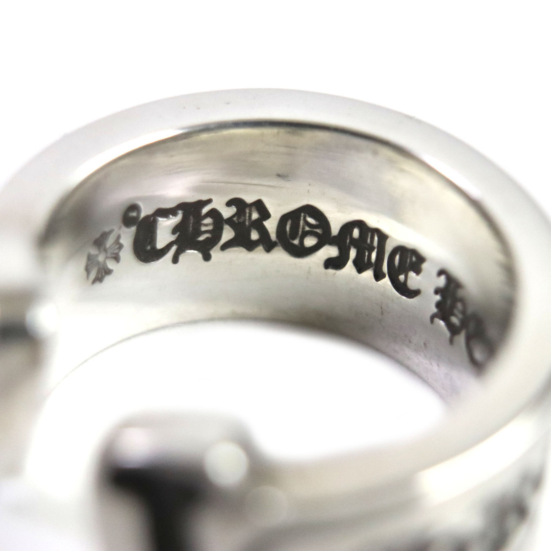 Chrome Hearts(クロムハーツ)の美品▼CHROME HEARTS クロムハーツ 2356 3041521 スクロールラベルリング SV925 ラージ リング・指輪 シルバー 21号 保存袋付き 重量20.2g メンズ メンズのアクセサリー(リング(指輪))の商品写真