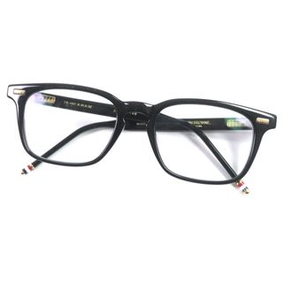 良品▼THOM BROWNE トムブラウン TB-402-A-BLK-52 ウエリントン メガネ 眼鏡 アイウェア ブラック 52□20-146 日本製 メンズ